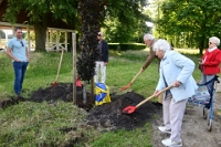 100 jarige Rijkje Maters met boom (1)
